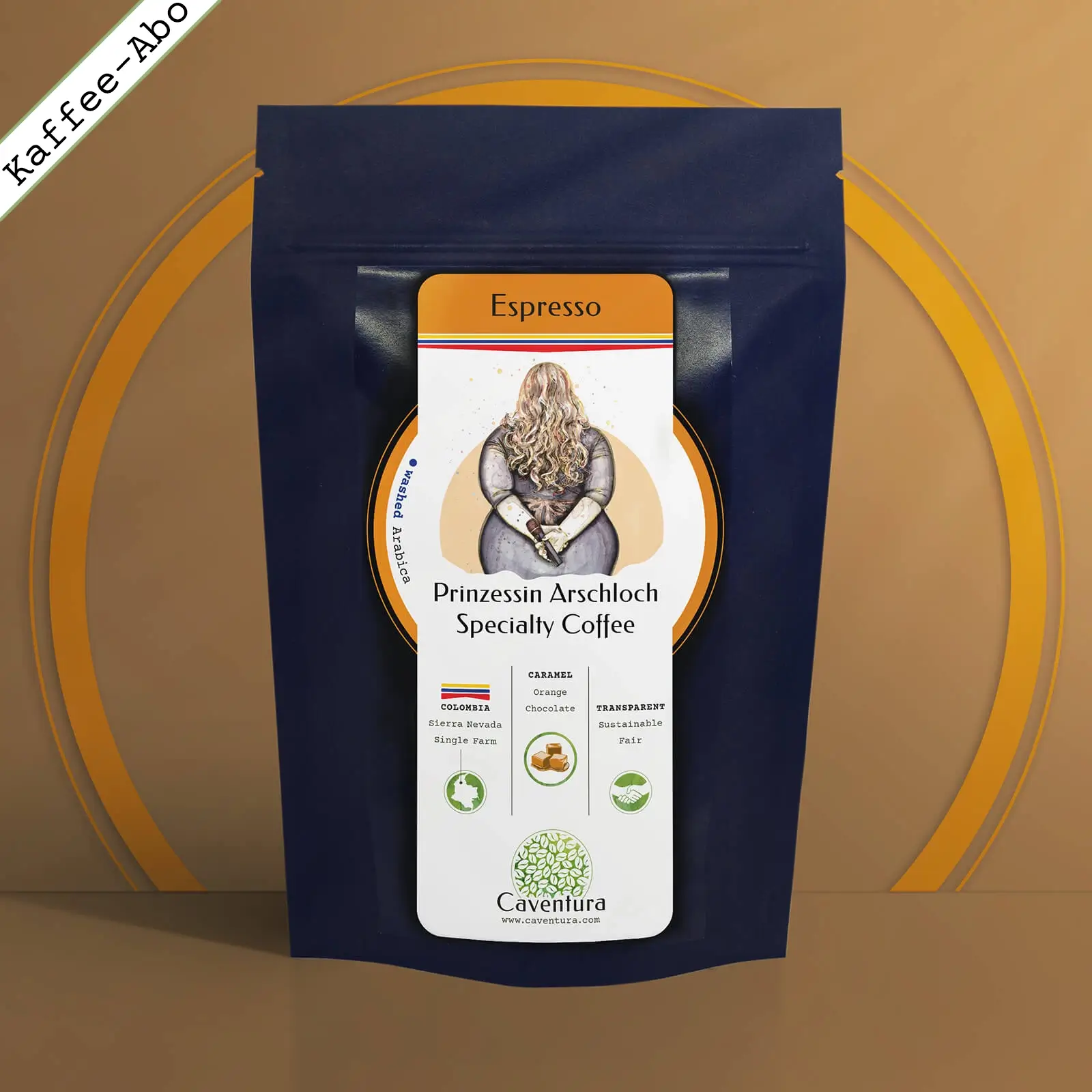 Kaffee-Abo PRINZESSIN ARSCHLOCH – Specialty Bio Fairtrade Espresso