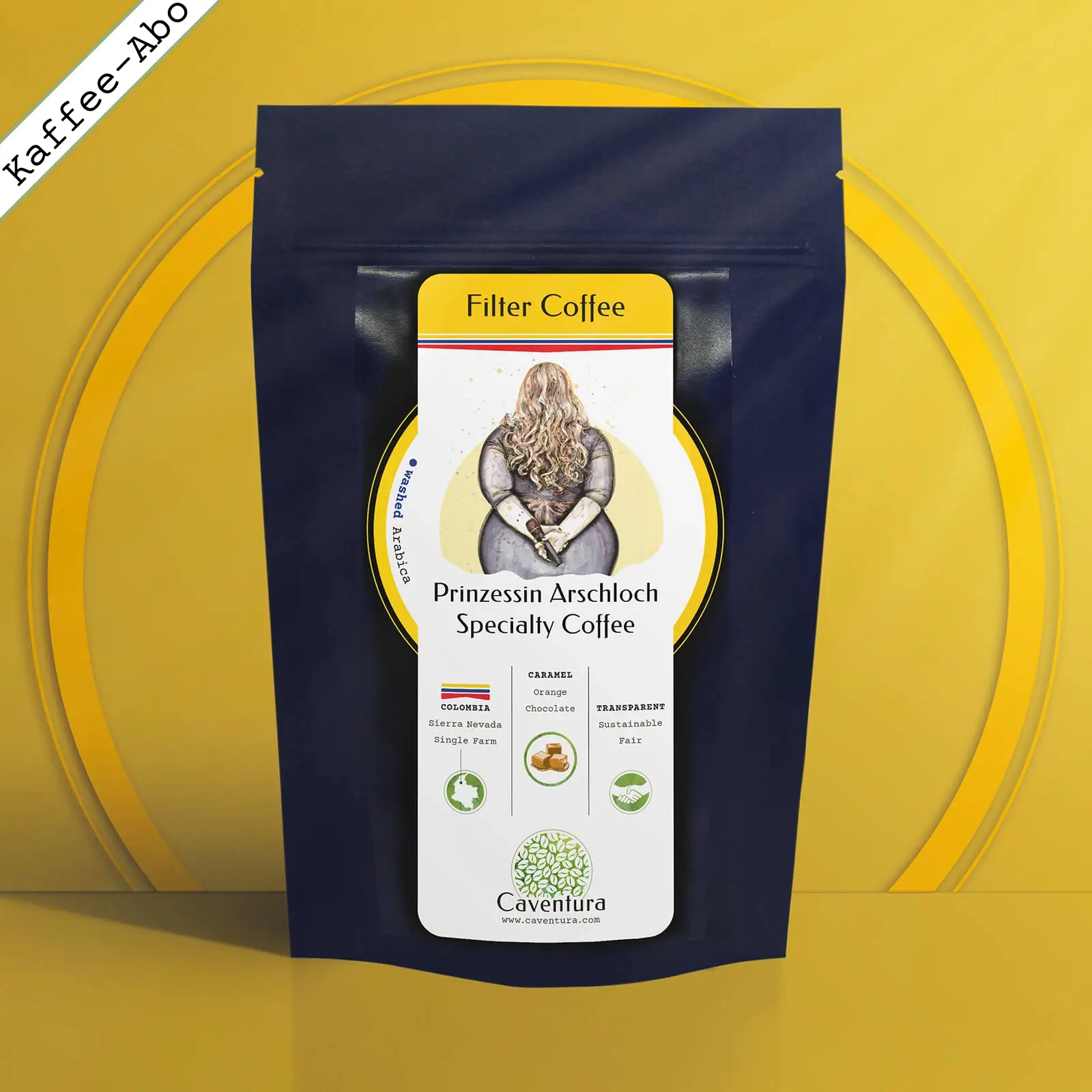 Kaffee-Abo PRINZESSIN ARSCHLOCH – Specialty Bio Fairtrade Filterkaffee