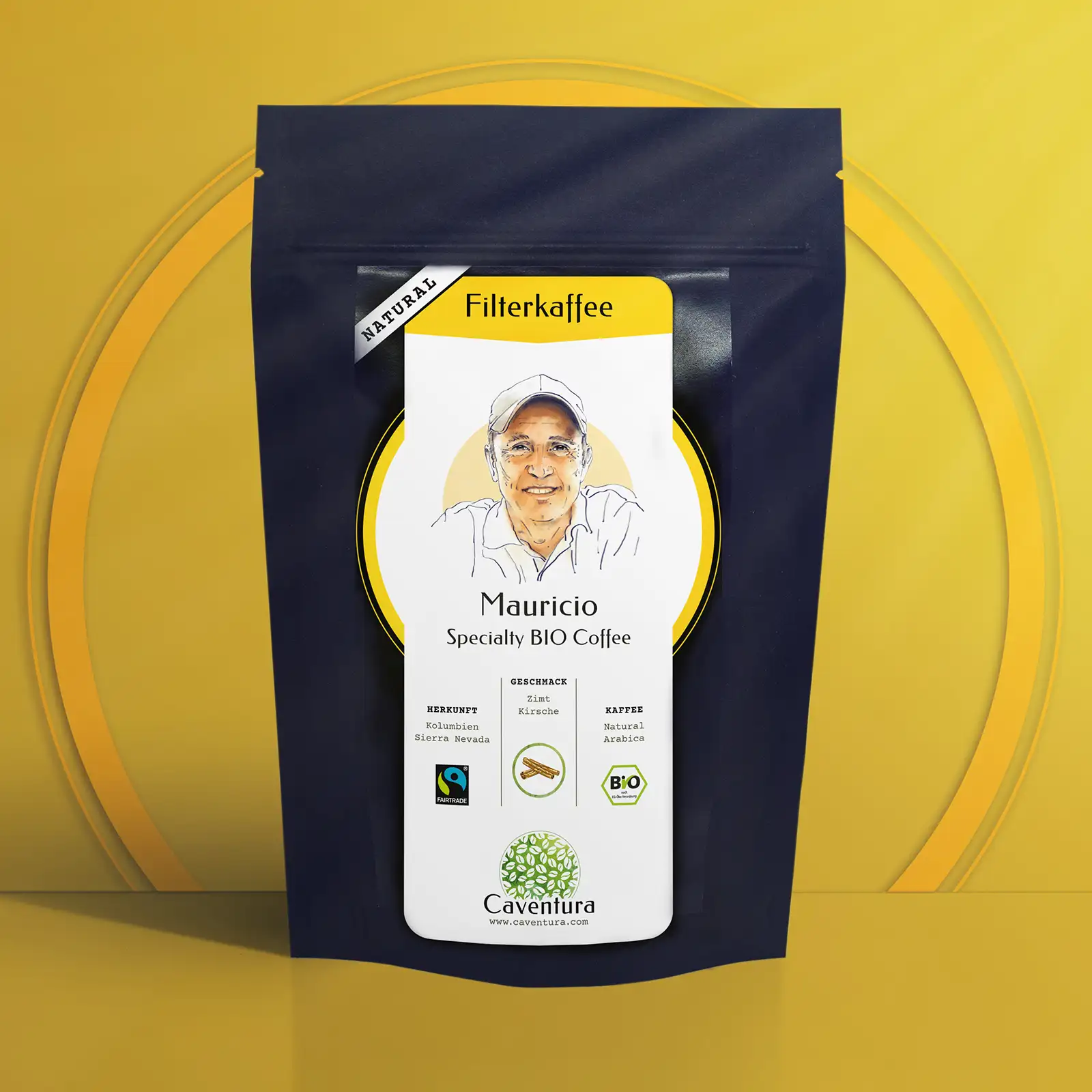 Mauricio – Specialty Bio Fairtrade NATURAL Filterkaffee