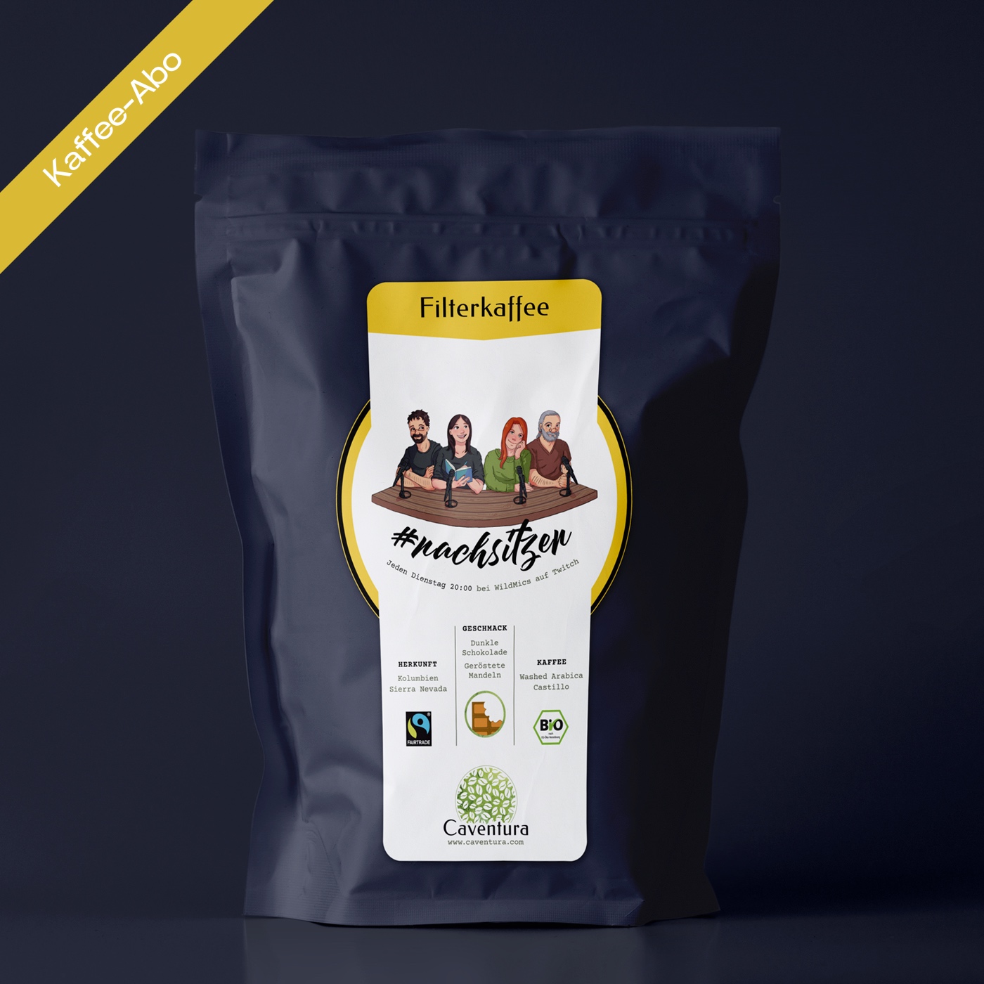 Kaffee-Abo #NACHSITZEN – Specialty Bio Fairtrade Filterkaffee